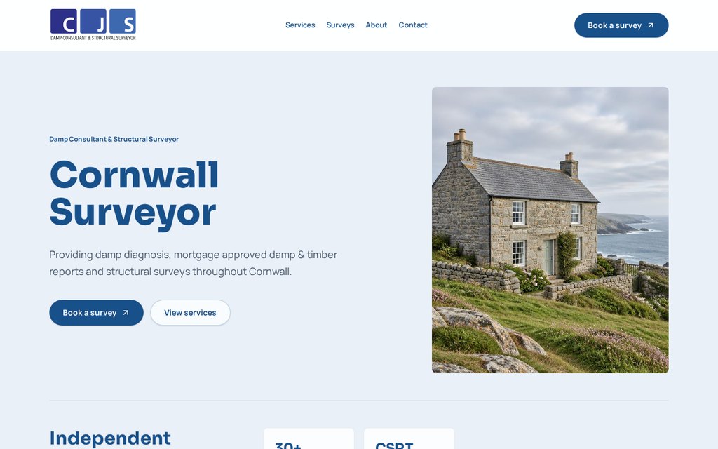 Cornwall Surveyor website
